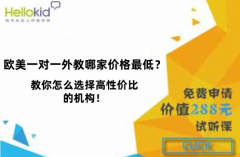 欧美一对一外教哪家价格最低?教你怎么选择高性价比的机构!