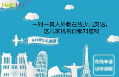 一对一真人外教在线少儿英语,这几家机构你都知道吗