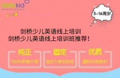 剑桥少儿英语线上培训-剑桥少儿英语线上培训班推荐!