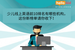 少儿线上英语前10排名有哪些机构,这份新榜单请你收下!