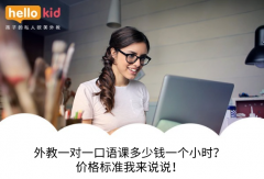 外教一对一口语课多少钱一个小时?价格标准我来说说!