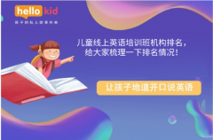 儿童线上英语培训班机构排名,给大家梳理一下排名情况!