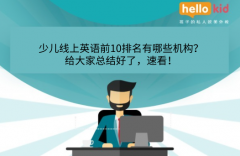 少儿线上英语前10排名有哪些机构?给大家总结好了,速看!