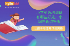 小学英语培训班有哪些好处,小编告诉你答案