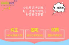 少儿英语培训哪儿好,选择机构的几种因素很重要