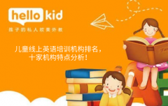 儿童线上英语培训机构排名,十家机构特点分析!