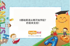 0基础英语从哪开始学起?奶爸来支招!