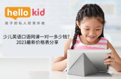 少儿英语口语网课一对一多少钱?2023最新价格表分享!