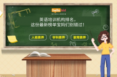 英语培训机构排名,这份最新榜单宝妈们别错过!